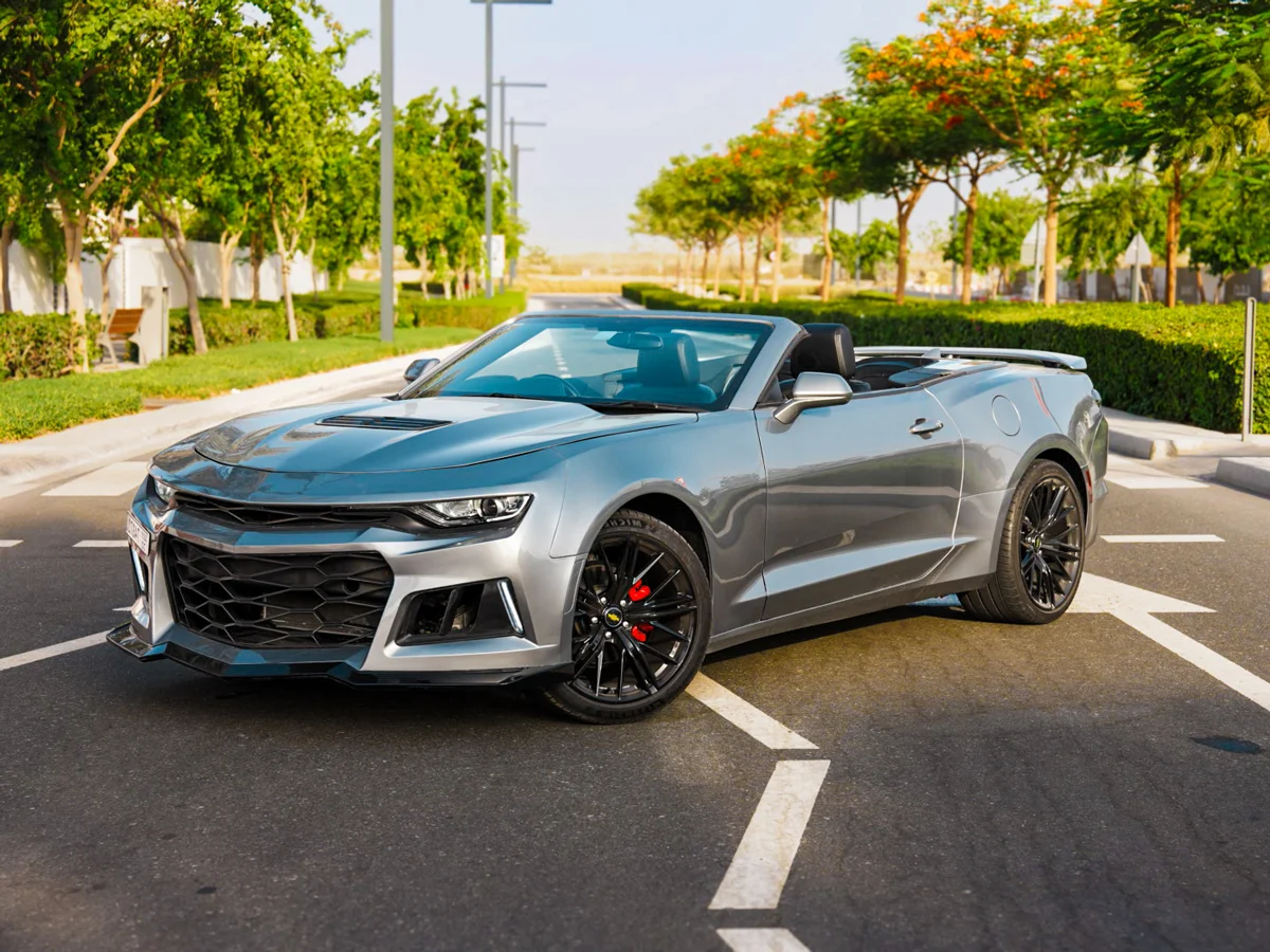 Camaro Silver Convertible